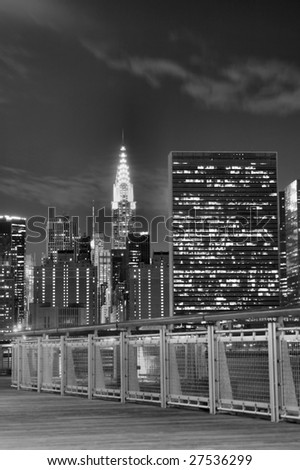 Midtown Manhattan skyline at Nights