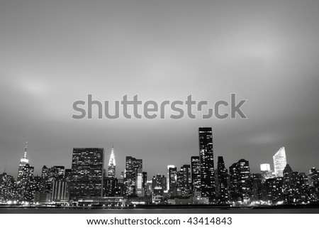 new york skyline at night twin towers. new york skyline at night twin