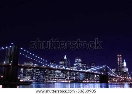 new york skyline at night wallpaper. NEW YORK CITY NIGHT SKYLINE