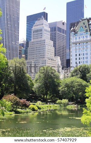 central park new york summer. stock photo : Summer Time in