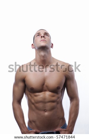 Sexy Bodies on Sexy Well Trained Male S Body With Great Abs  Torso  Stock Photo