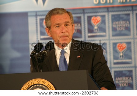 President Bush at a Speech