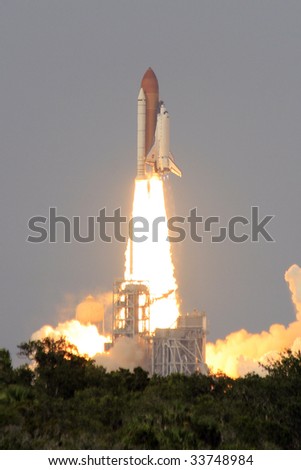 CAPE CANAVERAL, FL - JULY 15: Space Shuttle Endeavour takes off on a mission from the Kennedy Space Center on July 15, 2009 in Cape Canaveral, FL.