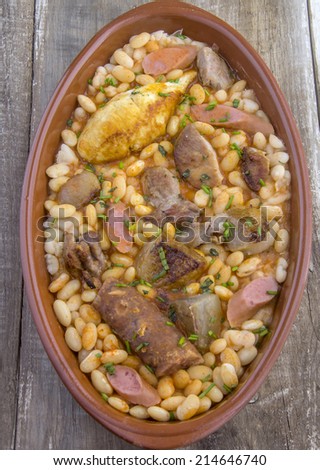 Cassoulet stew typical of southern France
