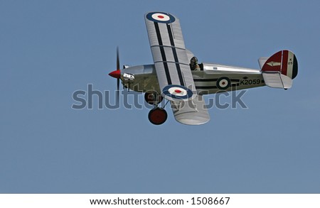 Hawker Fury in Flight