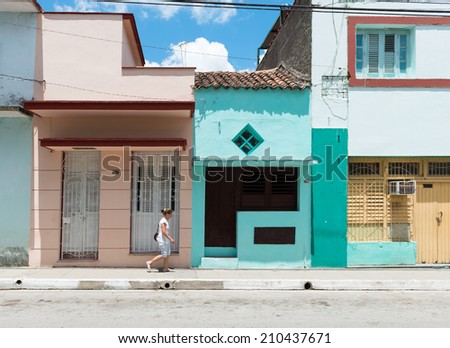 SANTA CLARA, CUBA-JUNE 28, 2014: Despite the scorching heat in the island many do not protect themselves from the ultraviolet rays or against skin cancer.