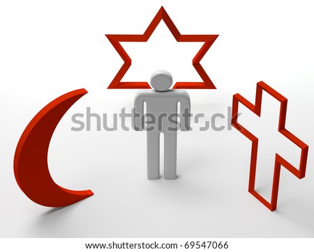 Three dimensional Shape The main religious symbols