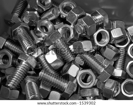 Bin of nuts and bolts