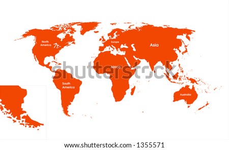 world map continents. detailed world map,with