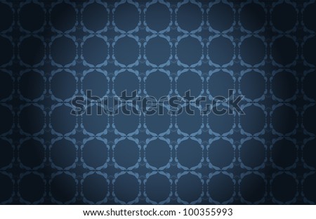 Blue decorative wallpaper