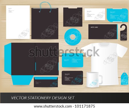 Letterhead  Logo Design on Shutterstock Vector Stationery Design Set 101171875