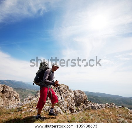 men  in hike