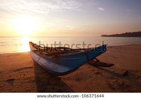Fishing boat on  Sri Lanka