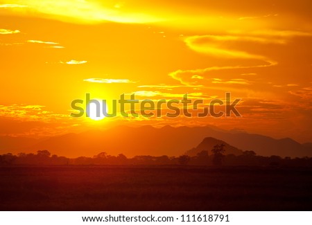 sunset on Sri Lanka