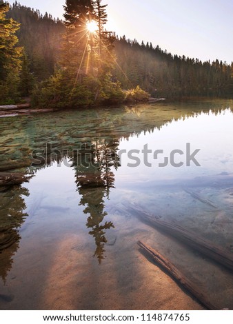 lake in mt. Baker Recreation  Area,USA