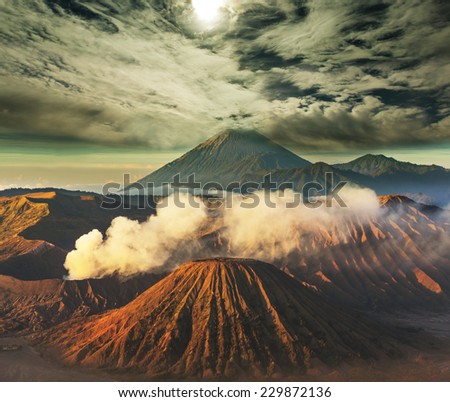 Bromo Volcano at  Java, Indonesia