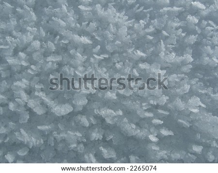Crystal texture ice