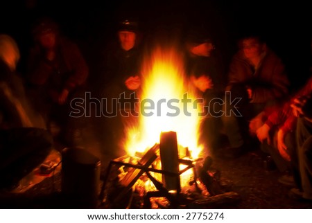 around campfire