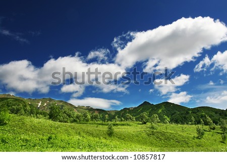 Mountains landscape on Kamchatka