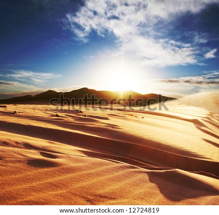 stock photo Sahara desert