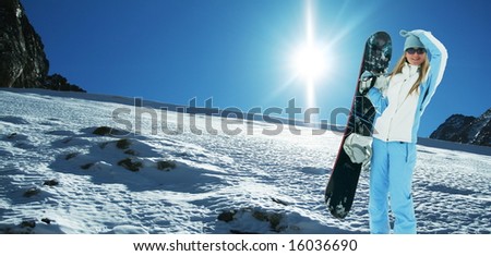 The snowboarder