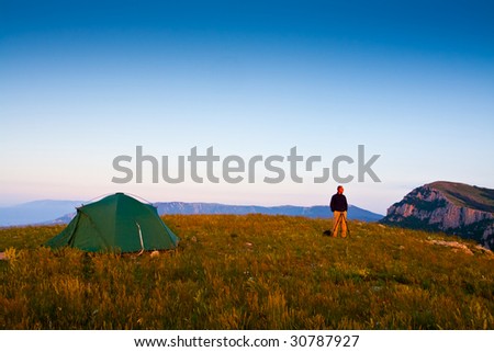 tent and chair