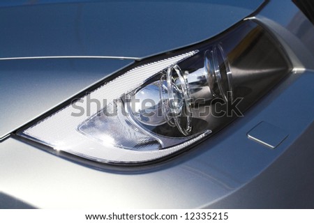 head lamp on luxury car