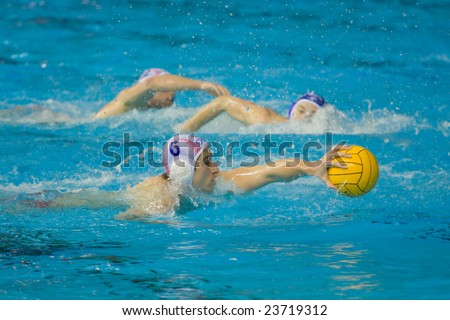 RIJEKA, CROATIA - JANUARY 21: water polo match between \