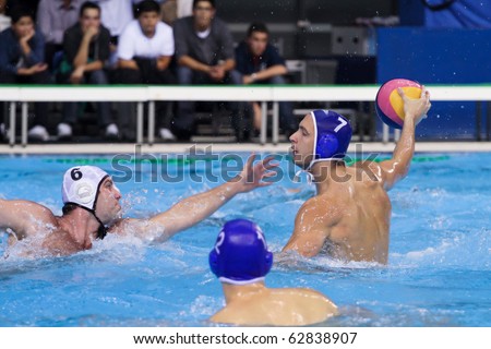 RIJEKA, CROATIA - OCTOBER 09 : water polo match between \
