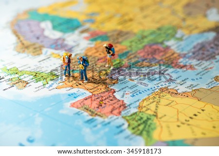 European tourism and travel concept. Macro photo