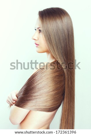 Beautiful Woman With Healthy Long Hair