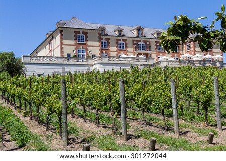 Napa Valley, California - May 12 :Beautiful Chateau, Domaine Carneros a place to taste great wine, May 12 2015 Napa Valley, California.