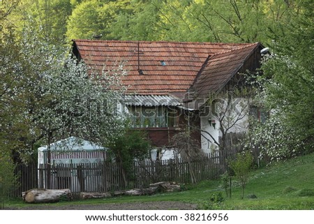Old country house in hilly area, Romania