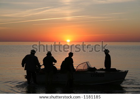 Fishermen sunset