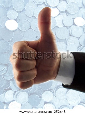 hand of businessman showing that all is alright