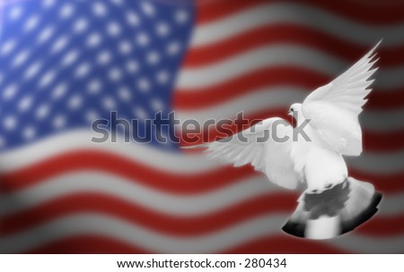 american flag waving background. waving american flag in