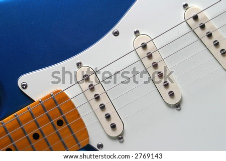 Fret of Left Handed Electric Guitar
