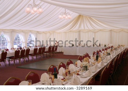 stock photo Place setting at wedding reception 3
