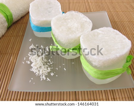 Homemade coconut soap