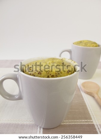 Mug Cake with poppy seeds