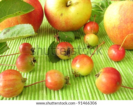 Apples and cherry apples