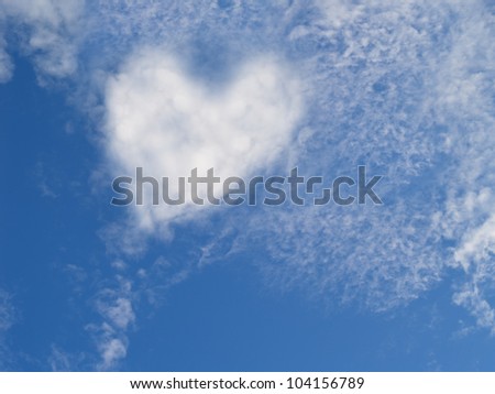 heart shape in the sky 1, heart of clouds