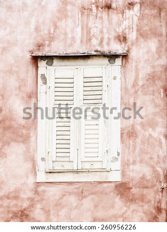 old shutters closed