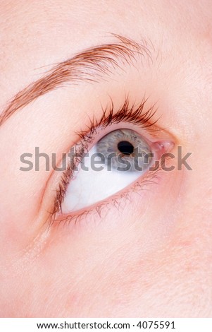 Eye in macro,natural skin,no effects added