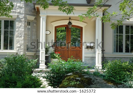 Beautiful home entrance / front doors made of wood
