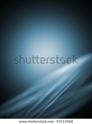 Abstract background spotlight moon and waves of light