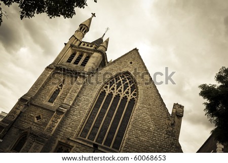 Medieval Church in Central London, United Kingdom