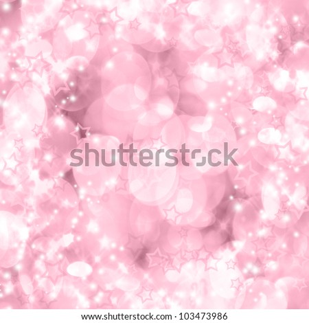 Background of unfocused pink lights with sparkles