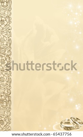  composition for wedding invitation background border or frame with