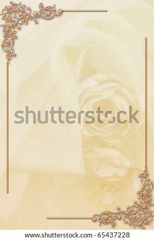 stock photo Illustration border design for wedding card or formal 